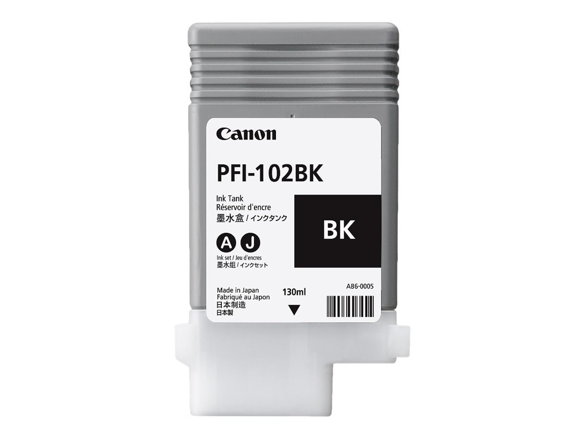 Canon PFI-102 BK - black - original - ink tank - 0895B001 - Inkjet