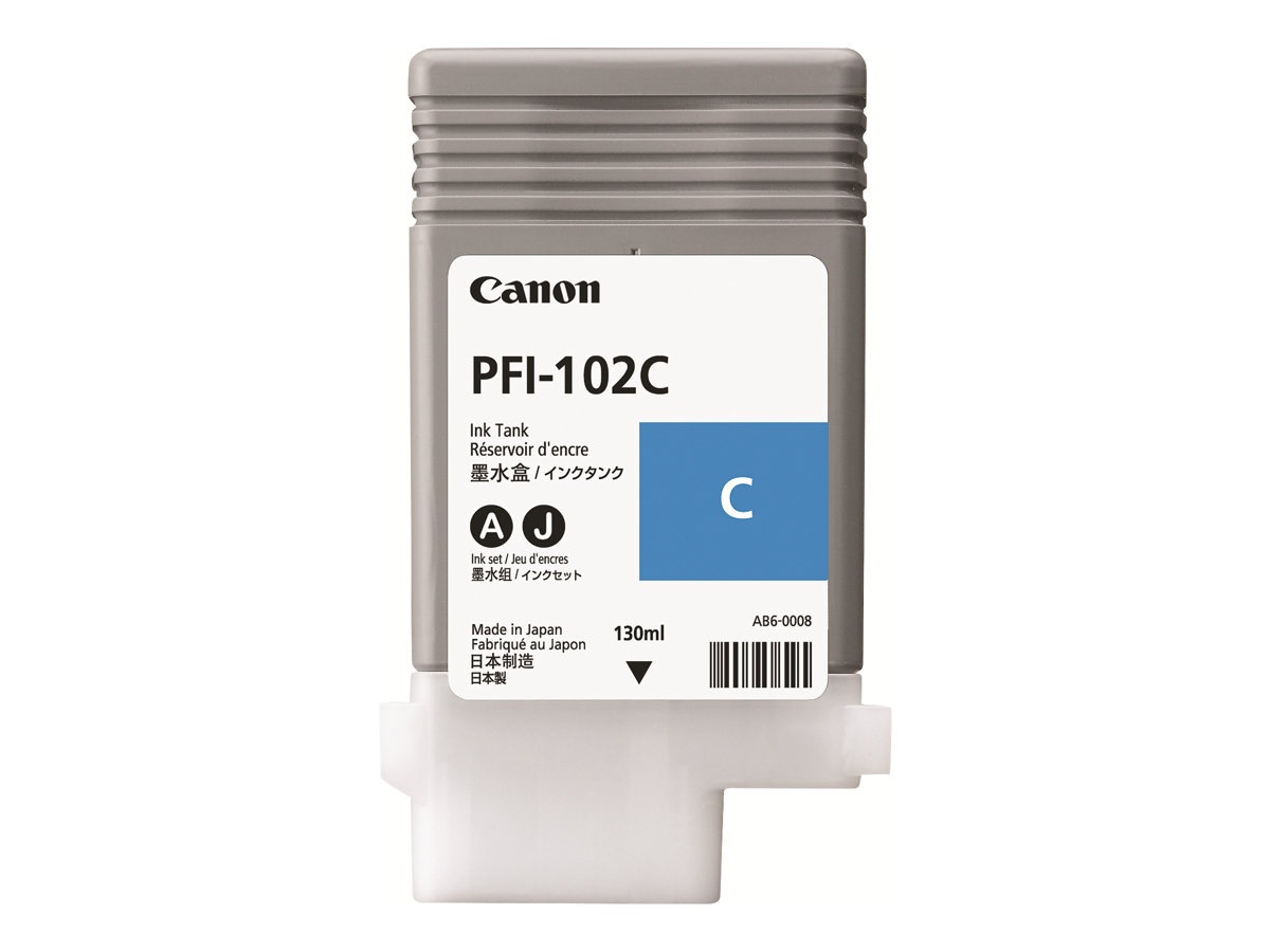 Thumbnail 2 of 3 for Canon PFI-102 C - cyan - original - ink tank