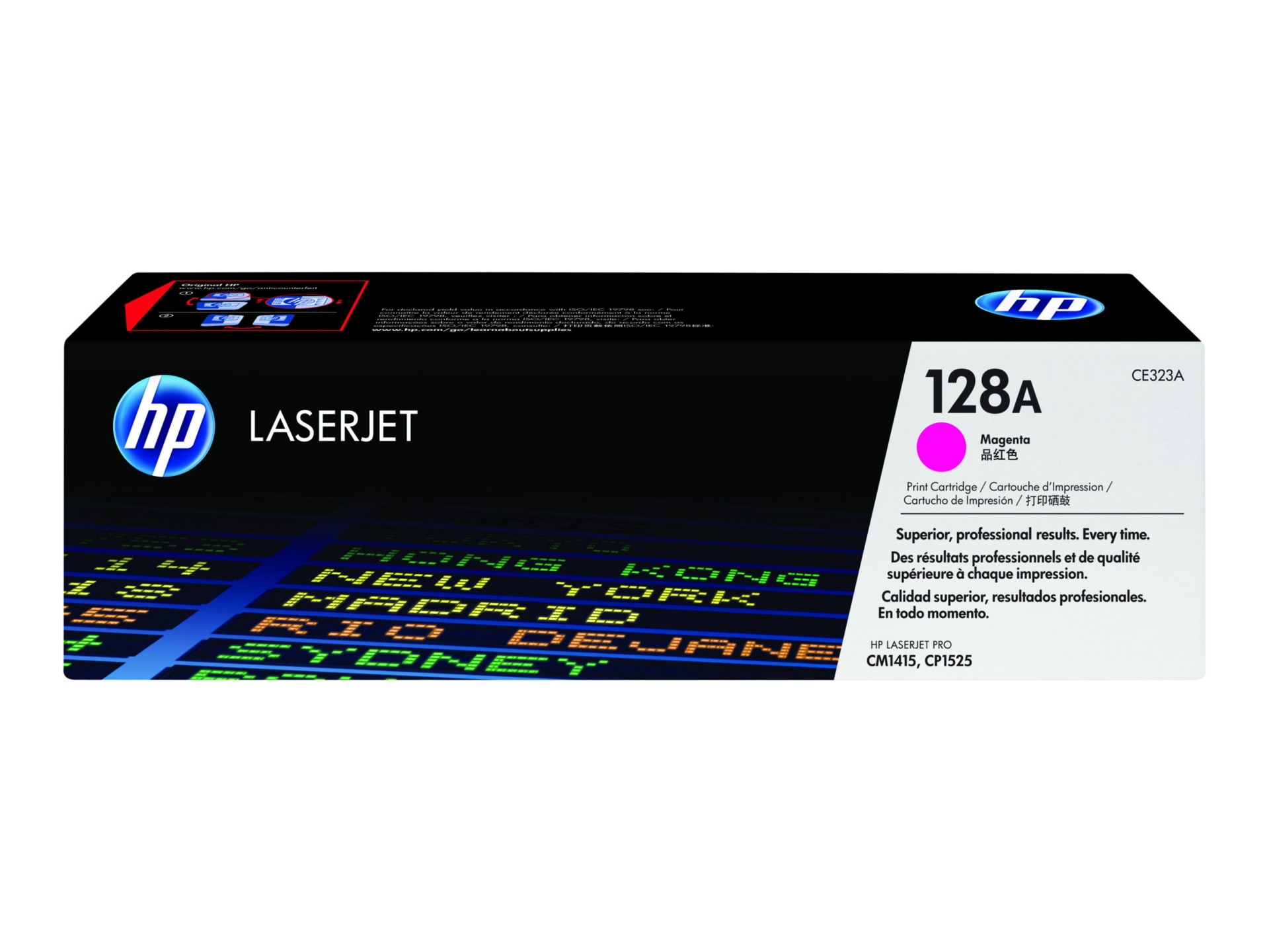 HP 128A (CE323A) Original Laser Toner Cartridge - Single Pack - Magenta - 1 Each