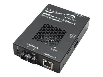Lantronix SGETF Series - fiber media converter - 1GbE - TAA Compliant