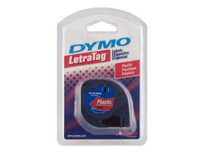 DYMO LetraTAG - label tape - 1 cassette(s) - Roll (1,2 cm x 4 m) - 91331 -  Binders & Laminators - CDW.ca