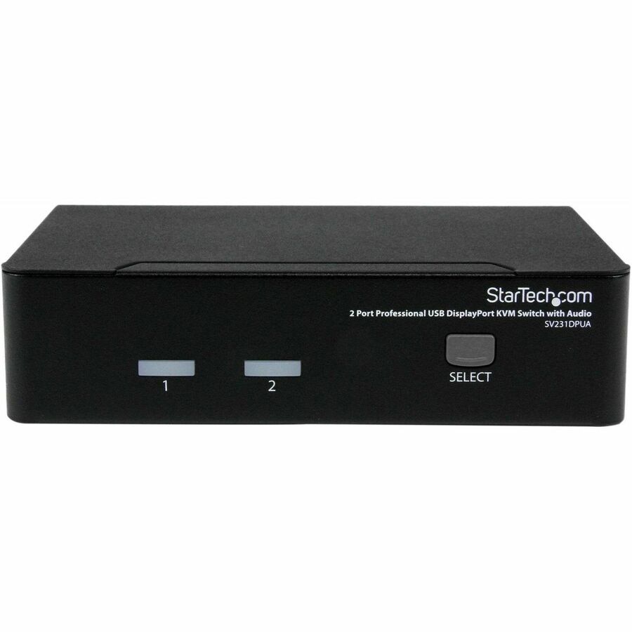 Thumbnail 2 of 5 for StarTech.com 2 Port DisplayPort KVM Switch - 2560x1600 , TAA @60Hz - Dual Port DP USB, Keyboard, Video, Mouse Switch