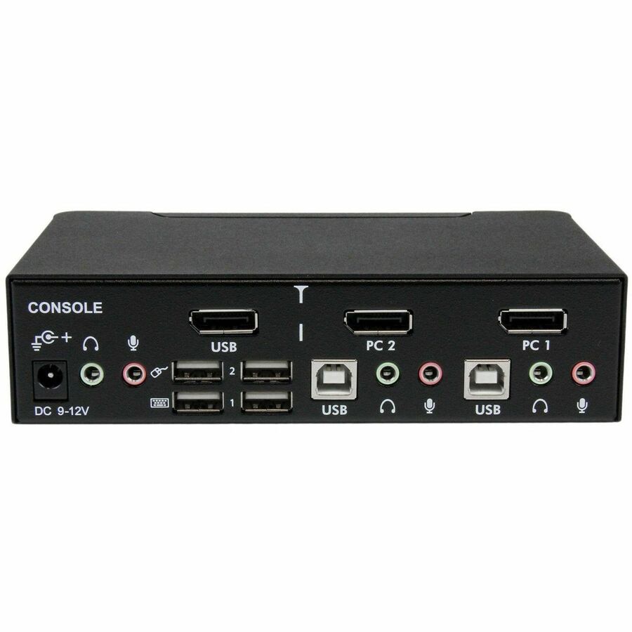 Thumbnail 3 of 5 for StarTech.com 2 Port DisplayPort KVM Switch - 2560x1600 , TAA @60Hz - Dual Port DP USB, Keyboard, Video, Mouse Switch