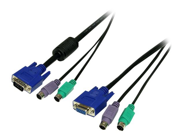 StarTech.com 6 ft. PS/2-Style 3-in-1 KVM Switch Cable