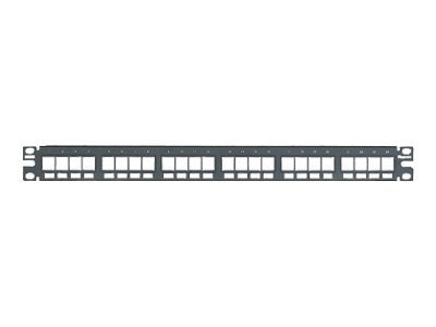 Panduit 24-Port Flush Mount Modular Patch Panel, 1 RU.