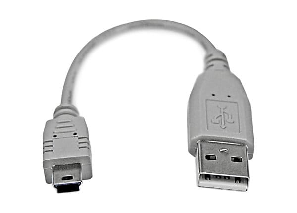 StarTech.com 6in Mini USB 2.0 Cable - A to Mini B - USB Cables -
