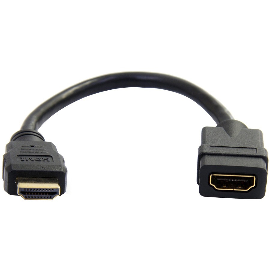 StarTech.com 6in HDMI Extension Cable, Short HDMI Cable Extender Male to Fe