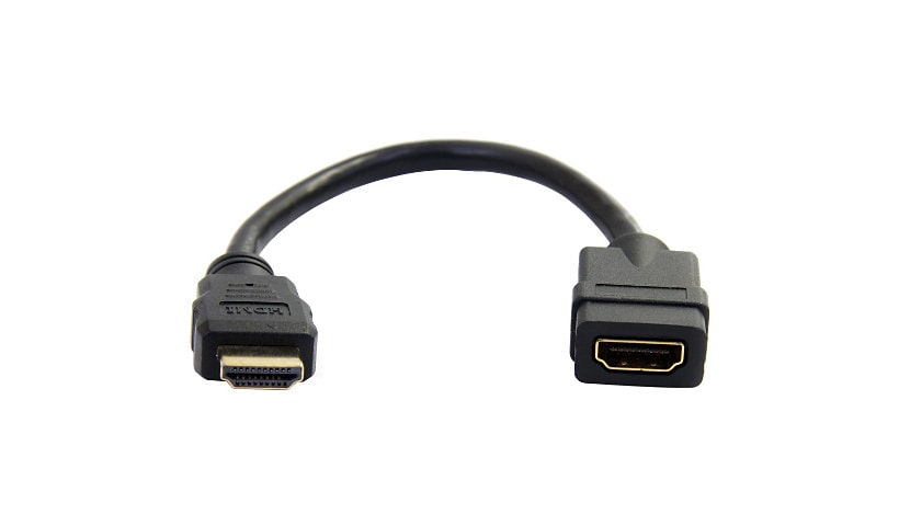 StarTech.com 6in HDMI Extension Cable, 4K 30Hz UHD HDMI Port Saver M/F