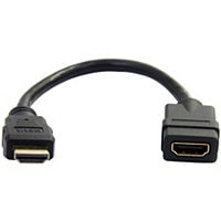 StarTech.com 6in HDMI Extension Cable, Short HDMI Cable Extender Male to Fe