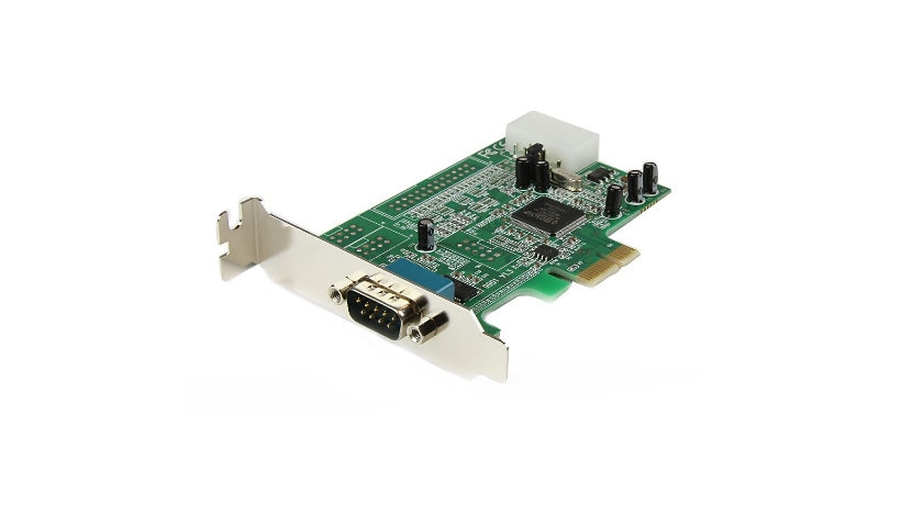 StarTech.com 1-Port PCI Express RS232 Serial Adapter Card - PCIe Serial DB9 Controller - Low Profile