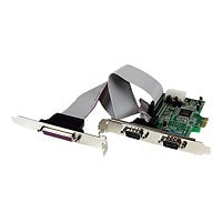 StarTech.com 2S1P Native PCI Express Parallel Serial Combo Card with 16550