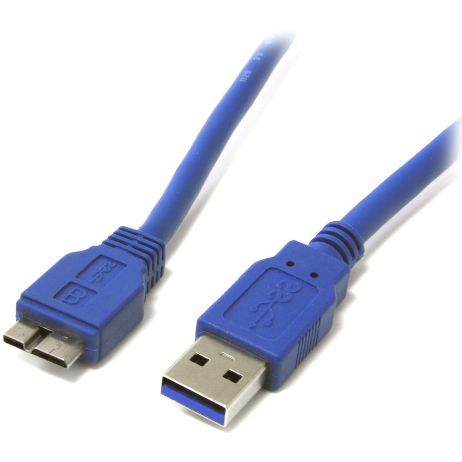 smugling Leopard Modstander StarTech.com 3 ft. (0.9 m) USB 3.0 to Micro B Cable - SuperSpeed USB 3.0  5Gbps - Shielded USB A to USB Micro B - Blue - - USB3SAUB3 - USB Cables -  CDW.com