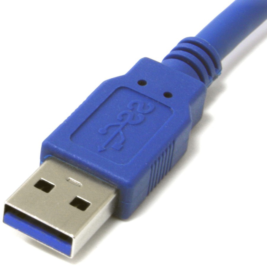Thumbnail 3 of 4 for StarTech.com 3 ft. (0.9 m) USB 3.0 (5Gbps) to Micro B Cable - SuperSpeed USB 3.0 - Shielded USB A to USB Micro B - Blue