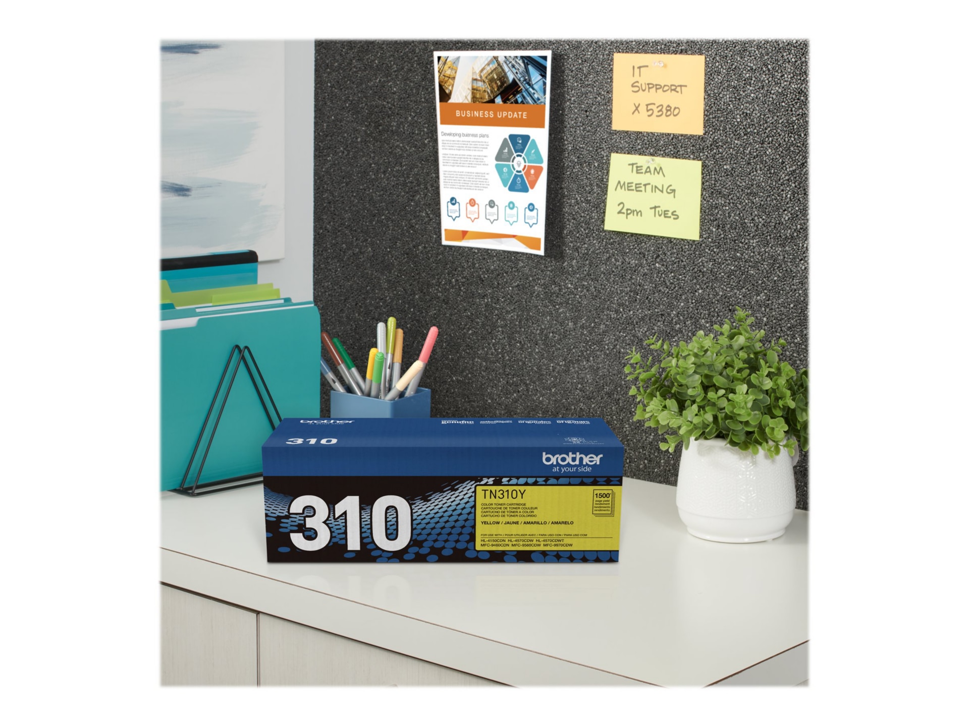 Thumbnail 6 of 8 for Brother TN310Y - yellow - original - toner cartridge