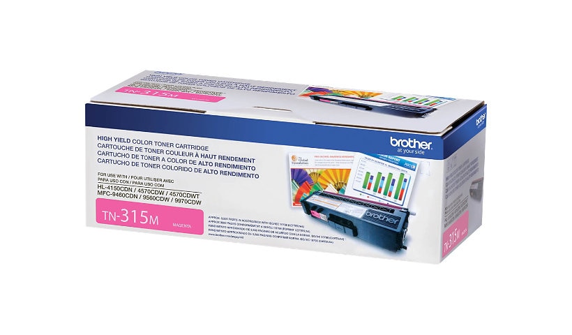 Brother TN315M - High Yield - magenta - original - toner cartridge