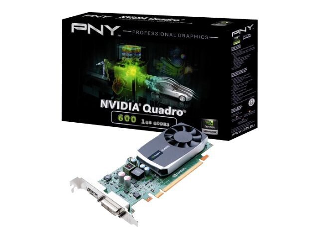 PNY NVIDIA Quadro 600 Video Card - Low profile