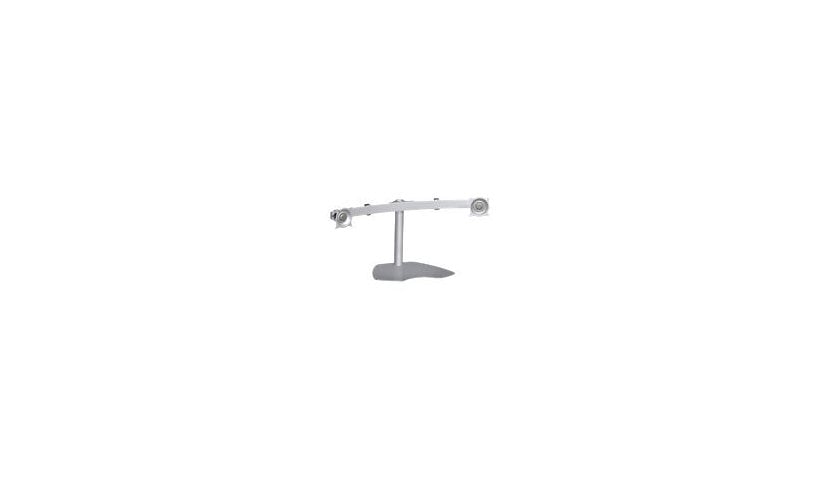 Chief Widescreen Table Stand - Dual Monitor Mount - For Displays 10-30" - Silver