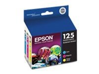 Epson 125 Multi-Pack - color (cyan, magenta, yellow) - original - ink cartridge