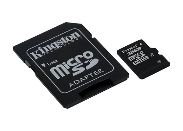 Kingston - flash memory card - 32 GB - microSDHC