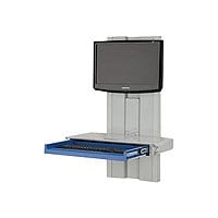 Capsa Healthcare Premium Slim Line w/Work Surface - mounting kit - for LCD display / keyboard / mouse / barcode scanner