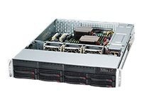 Supermicro SC825 TQ-563LPB - rack-mountable - 2U - extended ATX