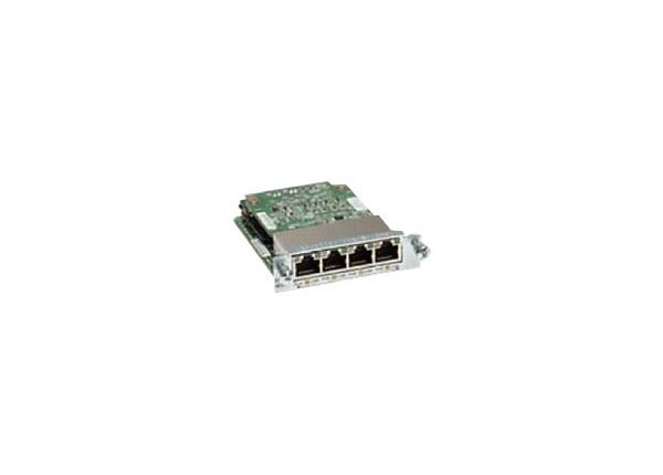 Cisco Gigabit EtherSwitch EHWIC - switch - 4 ports - managed - plug-in module