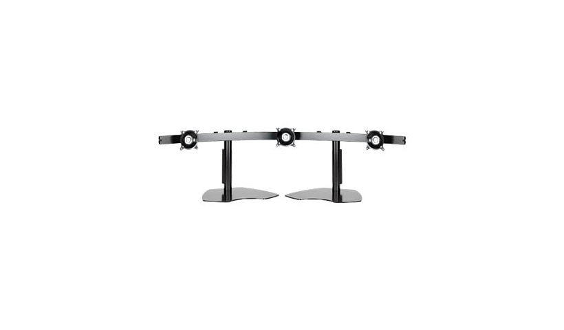 Chief Widescreen Horizontal Triple Monitor Mount Table Stand for Displays 10-24" - Black