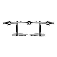 Chief Widescreen Horizontal Triple Monitor Mount Table Stand for Displays 10-24" - Black