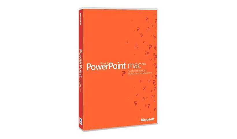 Microsoft PowerPoint 2011 for Mac - box pack - 1 PC