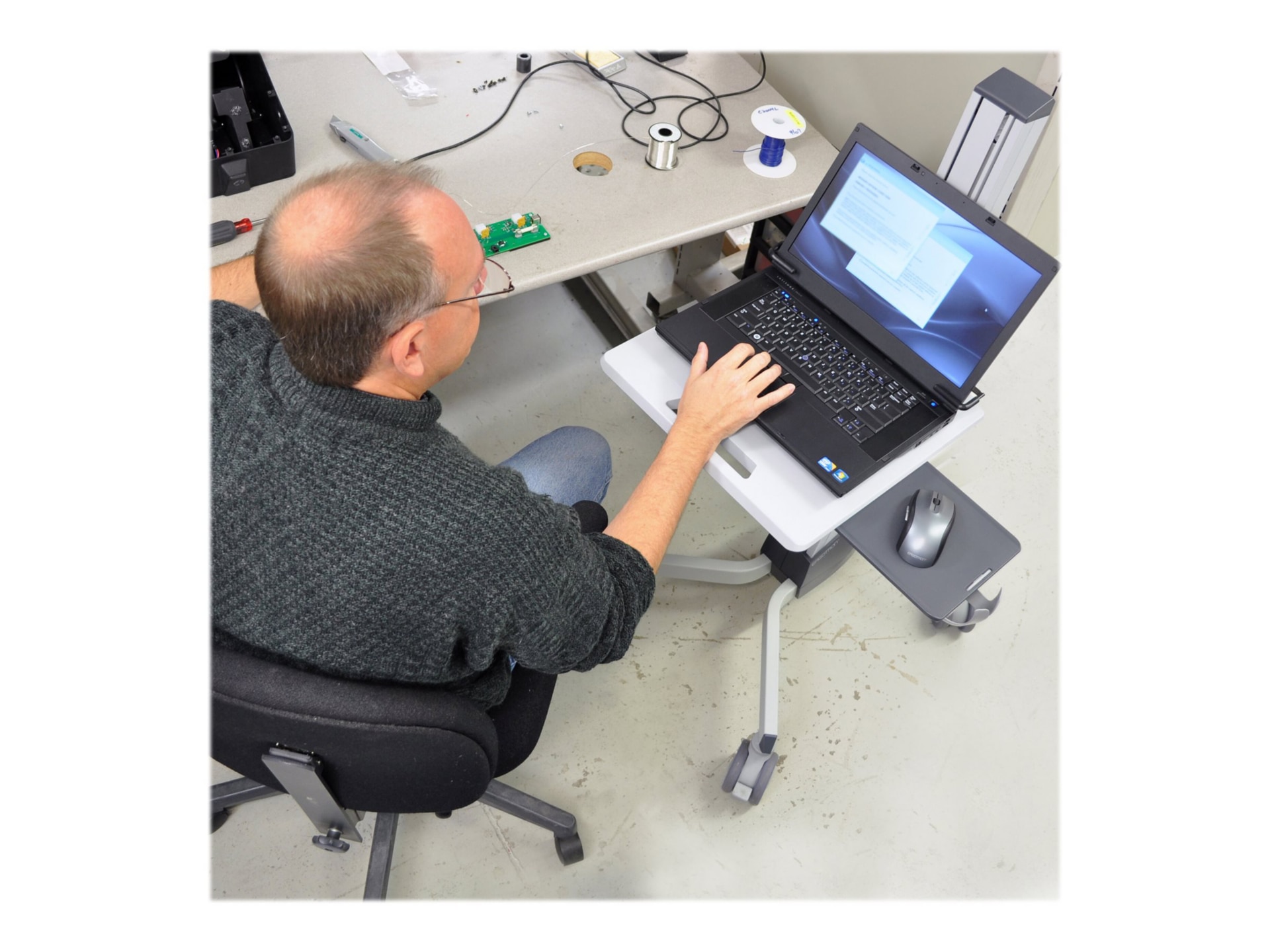 Ergotron Neo-Flex Laptop Cart - Thumbnail 4