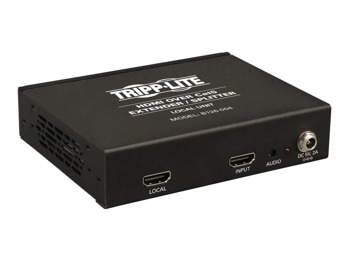 Tripp Lite 4-Port HDMI Over Cat5/Cat6 Video Extender / Splitter TAA / GSA - video/audio extender