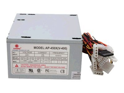 Coolmax 80mm Silent Fan ATX Power Supply V-400 - power supply - 400 Watt
