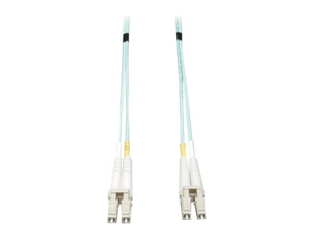 Eaton Tripp Lite Series 10Gb/40Gb/100Gb Duplex Multimode 50/125 OM3 LSZH Fiber Patch Cable (LC/LC), Aqua, 7M (23 ft.) -