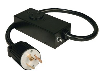 Tripp Lite 2ft Power Cord Extension Cable L5-30P to L5-20R with Amp Break Heavy Duty 20A 10AWG 2' - power cable - NEMA