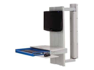 Capsa Healthcare Premium Tandem Arm w/Work Surface - mounting kit - for LCD display / keyboard / mouse / barcode scanner