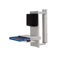 Capsa Healthcare Premium Tandem Arm w/Work Surface - mounting kit - for LCD display / keyboard / mouse / barcode scanner