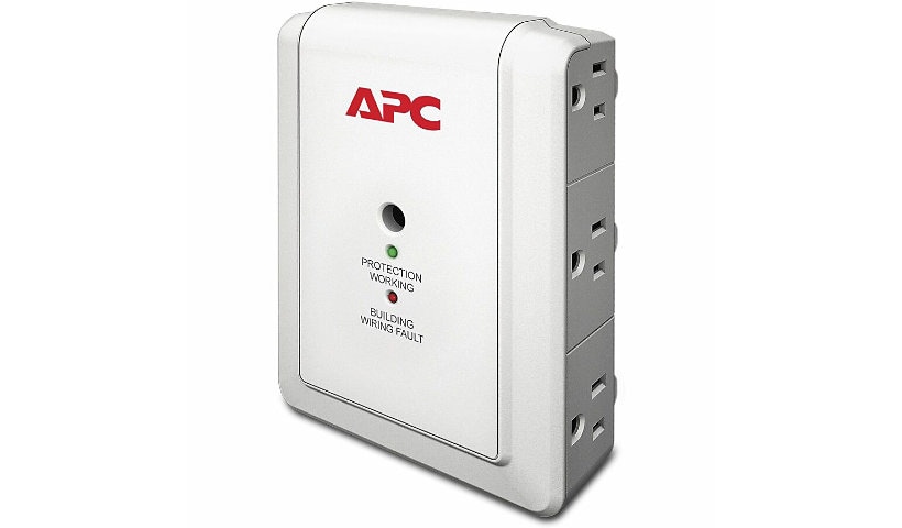 APC by Schneider Electric SurgeArrest Essential P6W 6-Outlets Surge Suppressor
