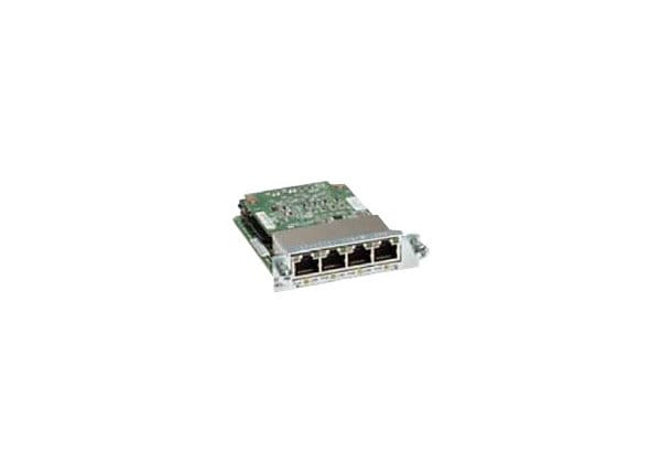 Cisco Gigabit Ethernet Enhanced High-Speed WAN Interface Card - 4 Port