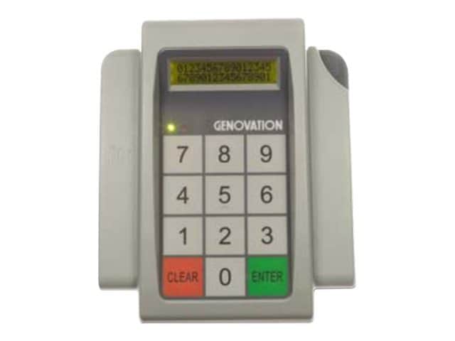 Genovation MiniTerm 905 - keypad - with display, barcode scanner - light gray, dark gray, two tone