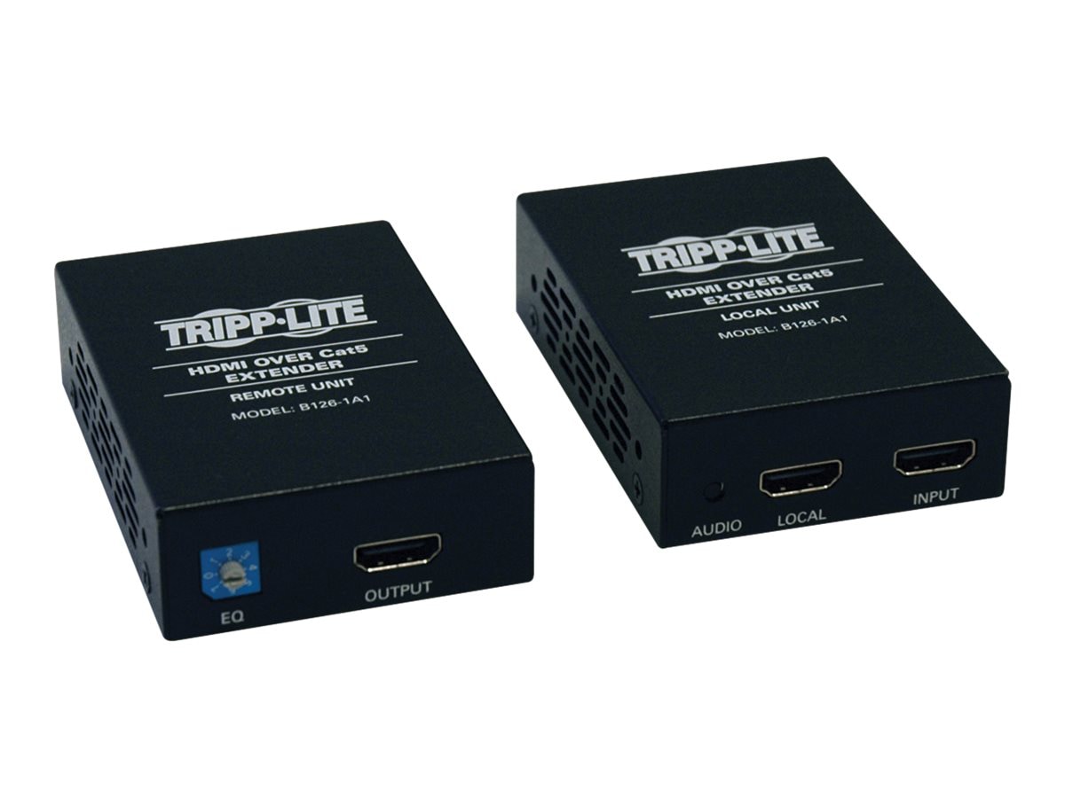 Rendition svimmel Sæt tabellen op Tripp Lite HDMI Over Cat5/6 Active Video Extender Kit Transmitter Receiver  1080p 200' - video/audio extender - B126-1A1 - Audio & Video Cables -  CDW.com