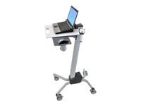 Ergotron Neo-Flex cart - for notebook / mouse / barcode scanner - two-tone gray