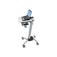 Ergotron Neo-Flex cart - for notebook / mouse / barcode scanner - two-tone gray