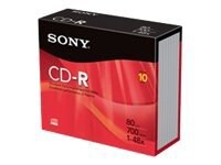 Sony CDQ-80R - CD-R x 1 - 700 MB - storage media