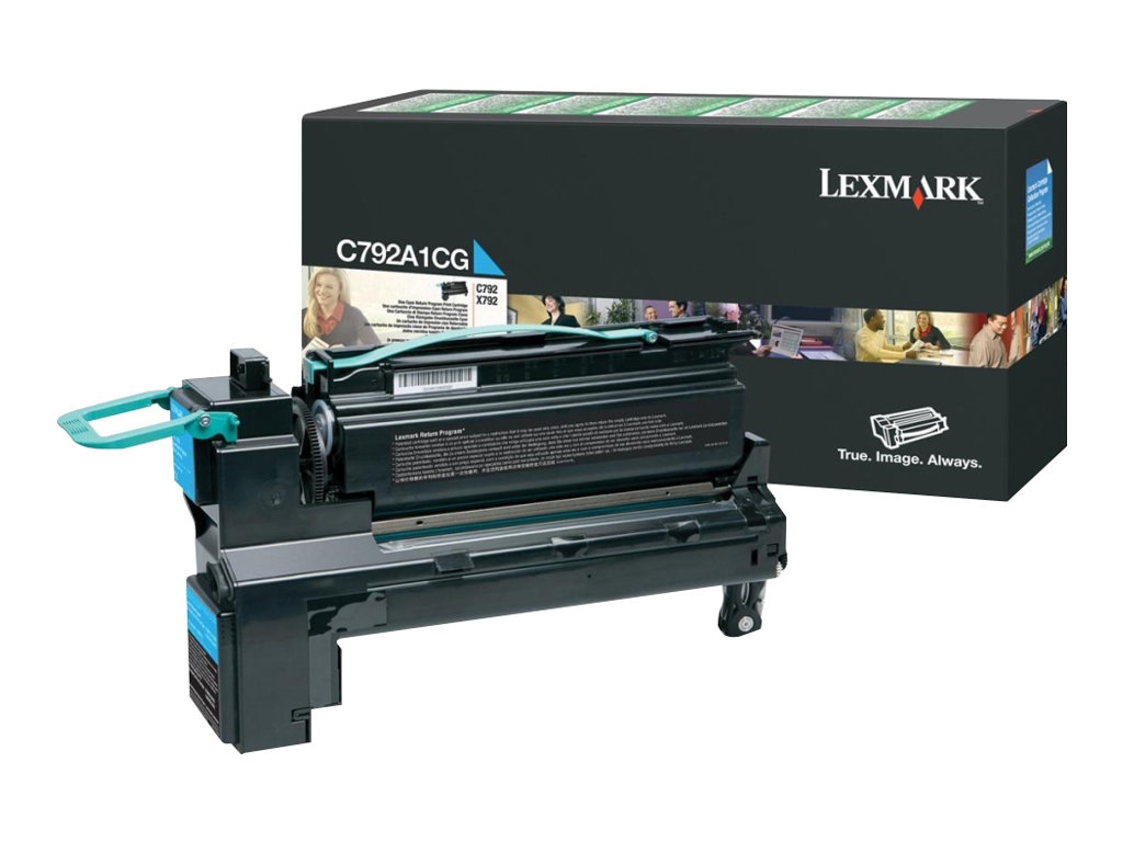 Lexmark - cyan - original - toner cartridge - LCCP, LRP