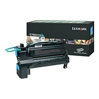 Lexmark - cyan - original - toner cartridge - LCCP, LRP