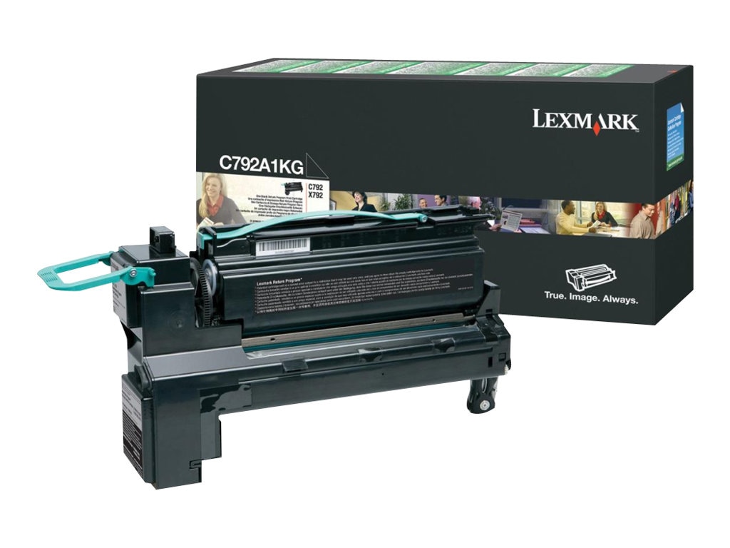 Lexmark C792A1KG - black - original - toner cartridge - LCCP, LRP
