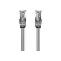 Belkin Cat5e/Cat5 1ft Grey Snagless Ethernet Patch Cable, PVC, UTP, 24 AWG, RJ45, M/M, 350MHz, 1'
