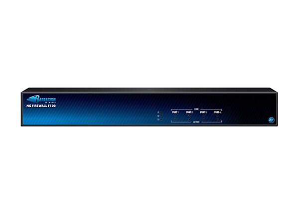 Barracuda NextGen Firewall F-Series F100 - firewall - with 1 year Energize Updates