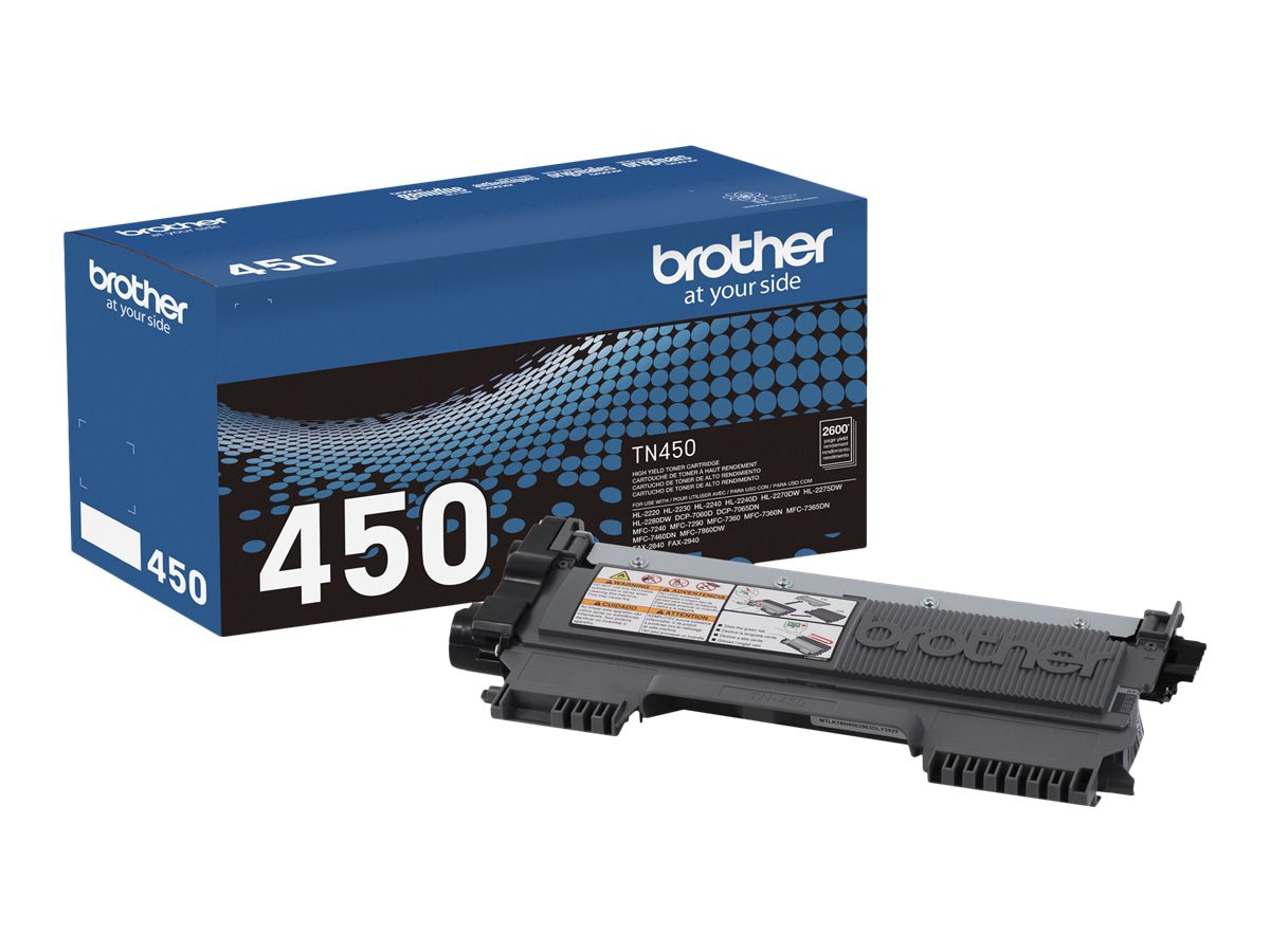 Brother TN450 - High Capacity - black - original - toner cartridge