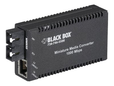 Black Box Miniature Media Converter - fiber media converter - 1GbE